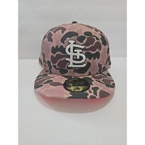 St. Louis Cardinals New Era 59Fifty Duck Camo 2011 World Series Fitted Hat 8 NWT